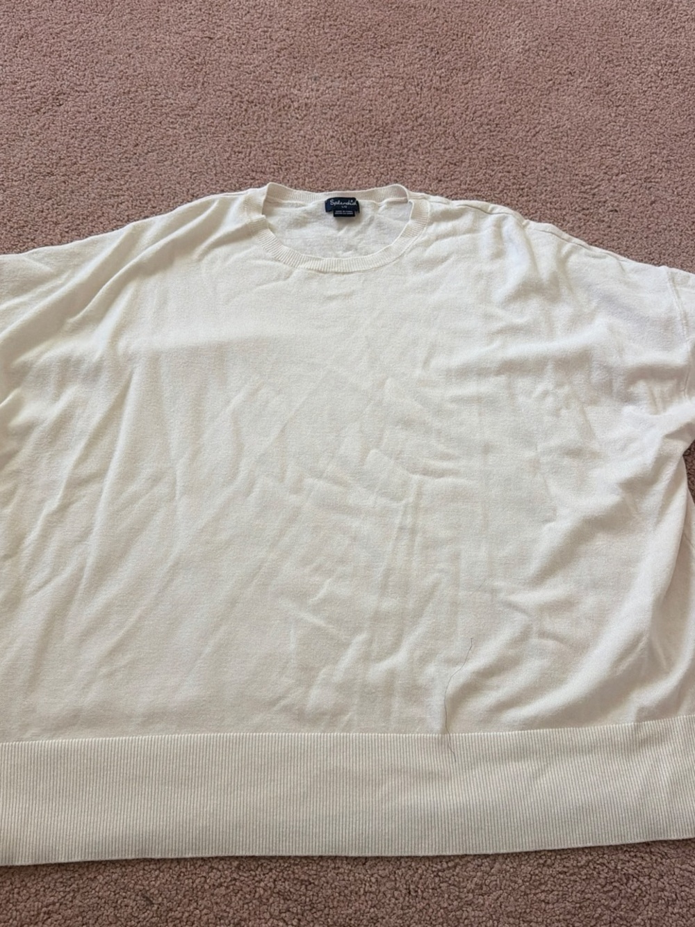Splendid Men's Cream Crewneck Sweater